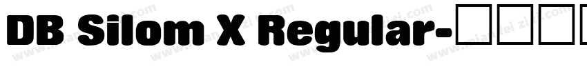 DB Silom X Regular字体转换